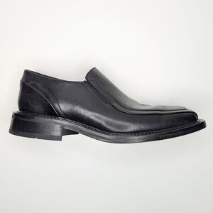 Kenneth Cole New York made in Italy black leather dress loafers size 8.5